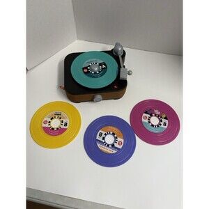 Fisher-Price Rockin’ Record Player Musical Toy with Turntable for Toddlers